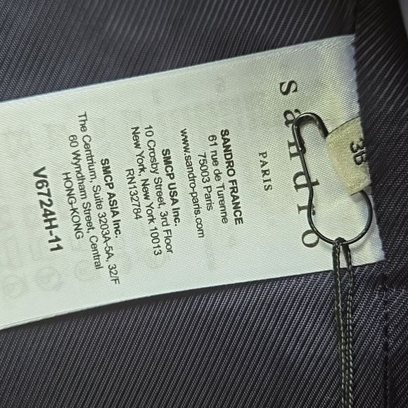 SANDRO Marianne Wool-blend Tweed Jacket Size 36 NWT - Picture 9 of 10